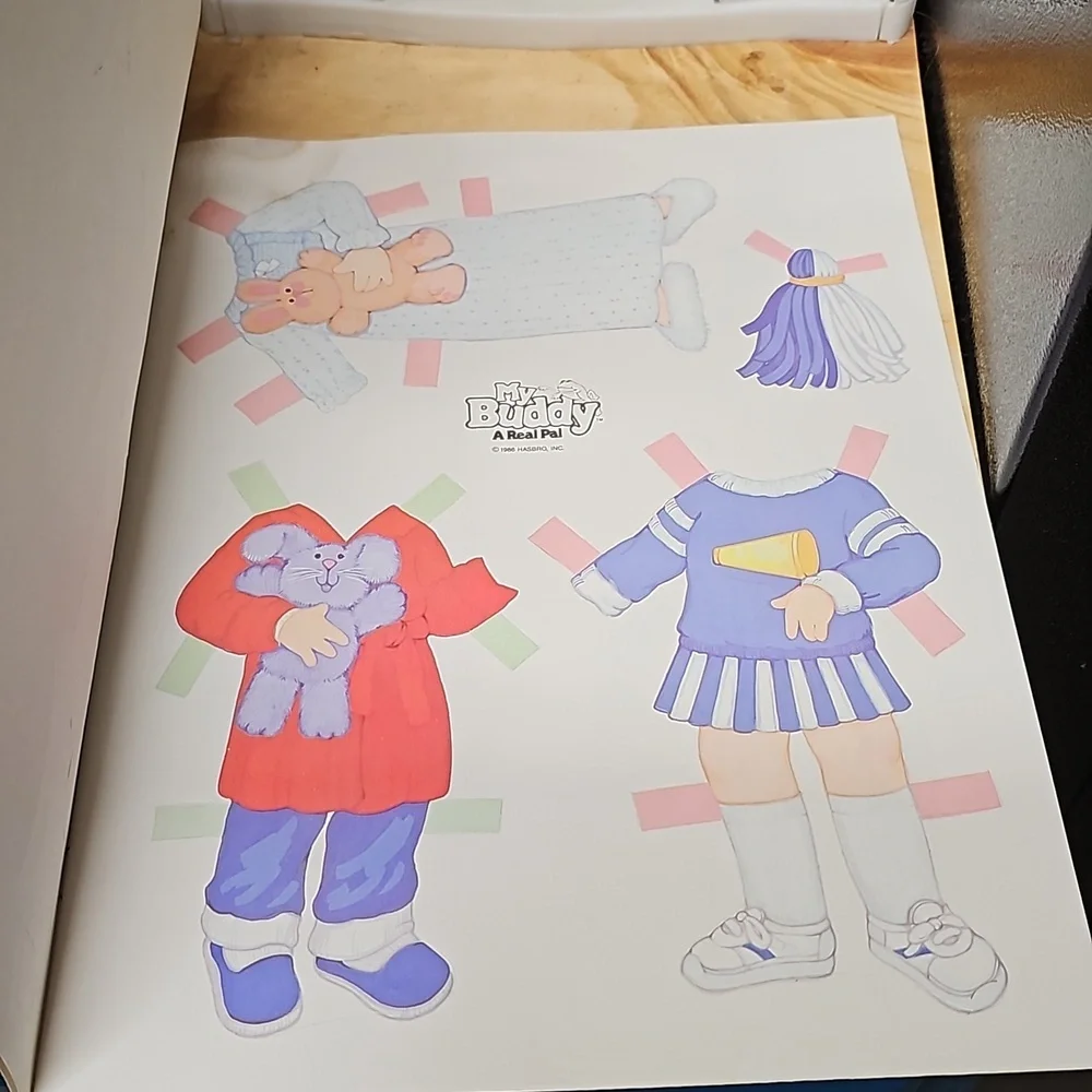 Vintage My Buddy doll paperdolls Golden books - Picture 13 of 16